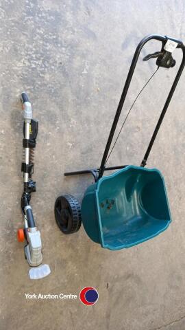 Seed/fertiliser spreader and Batt weeder