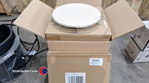 6 x pizza/baking stones with stainless steel wire rack