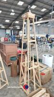 7ft wooden garden obelisk trellis climber for plants