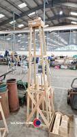 7ft wooden garden obelisk trellis climber for plants - 3