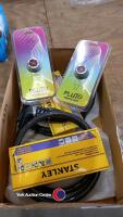 2 x Stanley bike locks and 2 x rechargeable bike lights