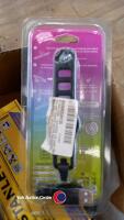 2 x Stanley bike locks and 2 x rechargeable bike lights - 3