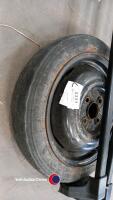 Vauxhall roof bars and space saver wheel - 2