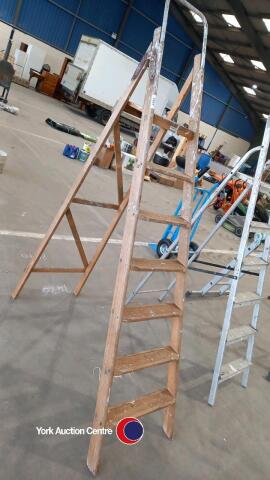 Wooden 7 step ladder