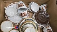 2 x boxes of Adams Sharon tea/dinnerware and A Meakin tea set and Kent tea set - 2