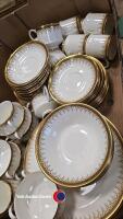 Box of Paragon Athena tea and dinnerware