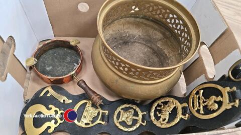 Vintage copper and brass items
