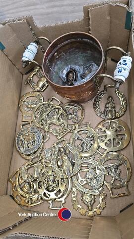 Vintage copper and brass items