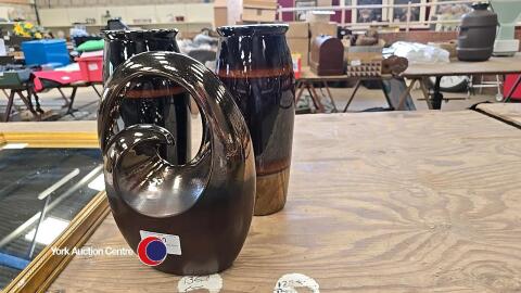2 very large vases plus large ornament