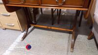 Reproduction Window Table with Drawers - 3