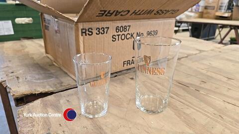 4 x 1/2 pint and 8 x pint Guinness glasses