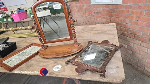 Adjustable Mirror, One Other mirror and a Tray