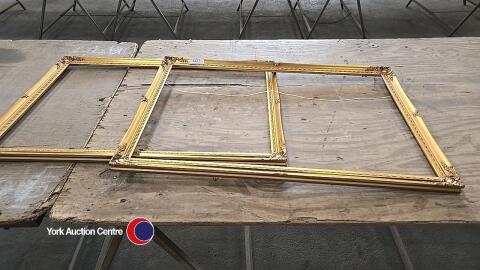 Pair of large gilt picture frames