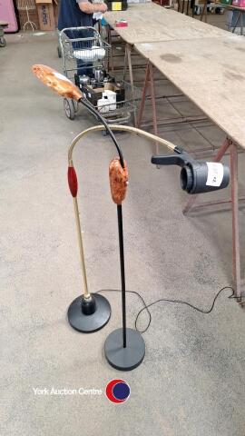 2 x Flexible reading lamps