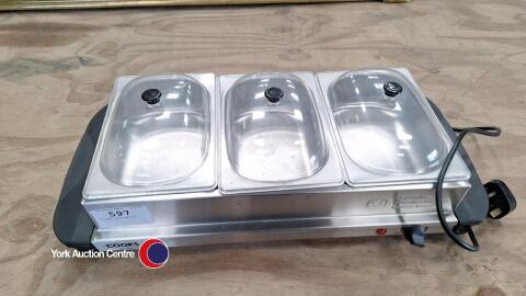 3 bowl bain marie