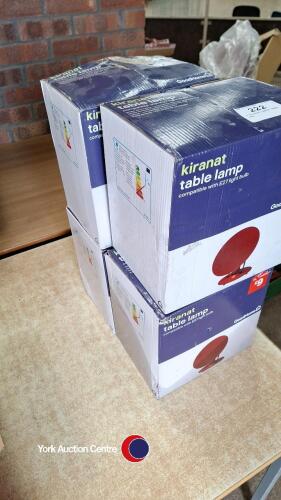 4 Kiranat table lamps, new