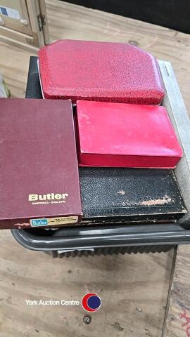 Large box of vintage and antique cutlery and tableware