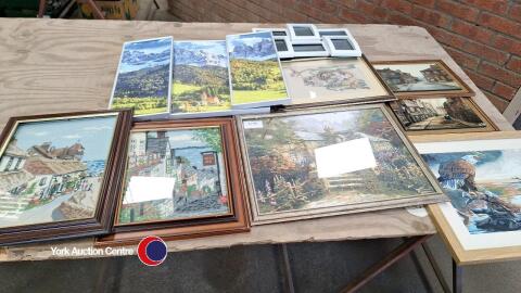 Box of pictures etc