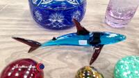 Quantity of coloured glass and crystal - 2