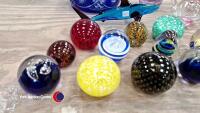 Quantity of coloured glass and crystal - 5