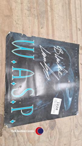 Signed image by W.A.S.P singer (Still not black enough) Blackie