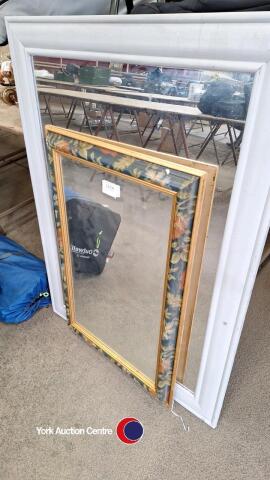 2 x large framed mirrors