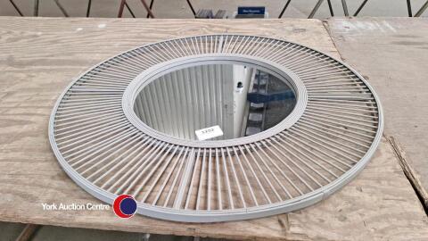 Large round mirror