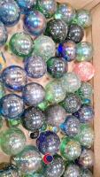 Box of large glass marbles - 2