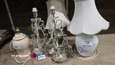 5 x table lamps