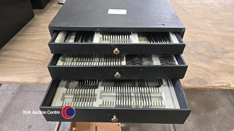 Three drawer canteen of cutlery