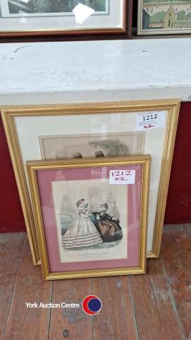 Antique Fashion advertising prints
