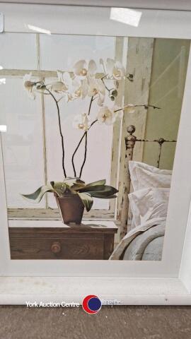 Large framed print 'Sunlit Morning' by Zhen-Huan Lu, 26.5in wide x 33in high