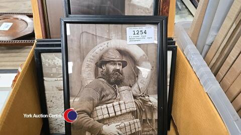8 x framed, Frank Meadow Sutcliffe, sepia photographs