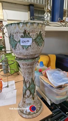 Large decorative indoor plant pot and stand