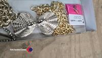 Tray of scarf rings, buttons, watches and ladies belts etc - 3