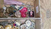 Tray of scarf rings, buttons, watches and ladies belts etc - 5