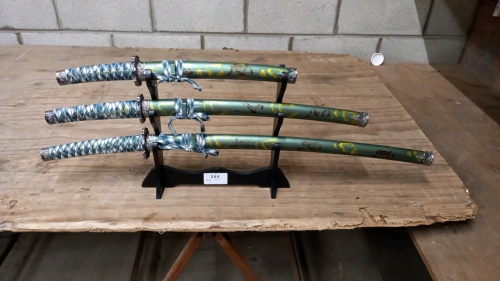Set of 3 Japanese swords