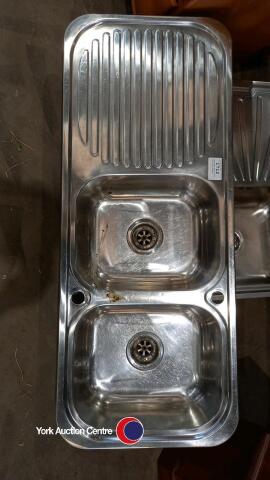 Stainless Steel Double Sink with Drainer
