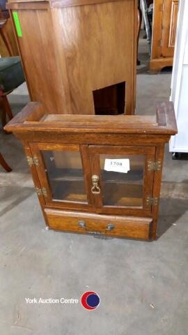 Small hardwood cabinet
