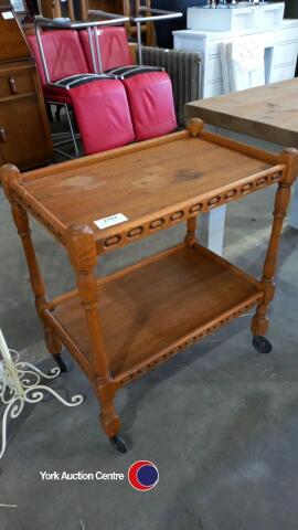 Wooden kitchen trolley