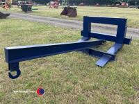 Pallet forks with detachable jib Massey Ferguson or Quicke brackets - 3