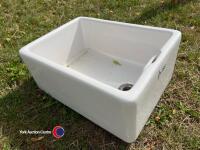 Belfast sink, 2ft x 18in x 10in, 610mm x 457 x 254, gc - 3