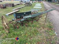 Vintage hand pull seed drill - 3