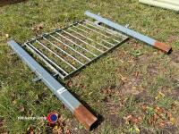 Galvanised garden gate with 2 post W 120cm H 100 cm - 2