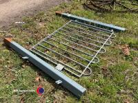 Galvanised garden gate with 2 post W 120cm H 100 cm - 3