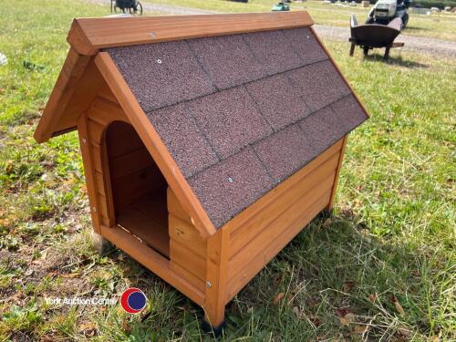 Wooden dog kennel, new