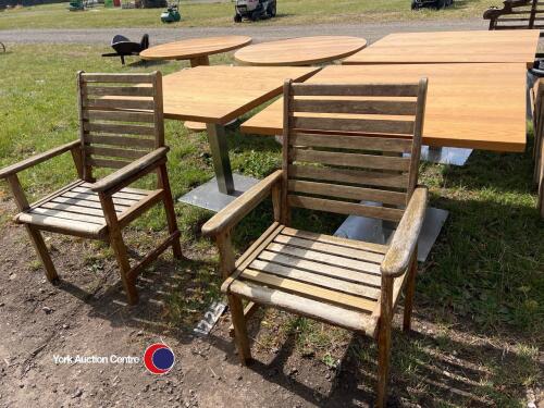 5 garden table and 2 chairs