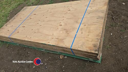 10 x 8ft x 4ft x 18mm ply sheets
