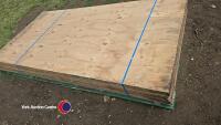 10 x 8ft x 4ft x 18mm ply sheets