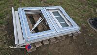 2 x 1.2m x 900 UPVC window frames